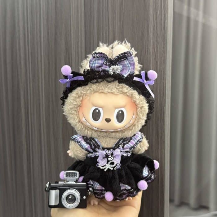 camera labubu doll clothes set - stylish 17cm labubu clothes - Image 4
