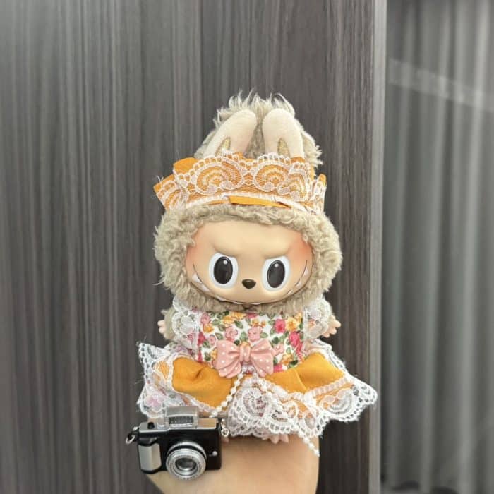 camera labubu doll clothes set - stylish 17cm labubu clothes - Image 3