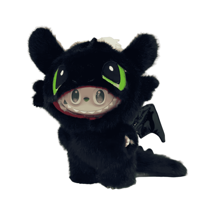 LABUBU Clothes Black Dragon Night Fury Outfit