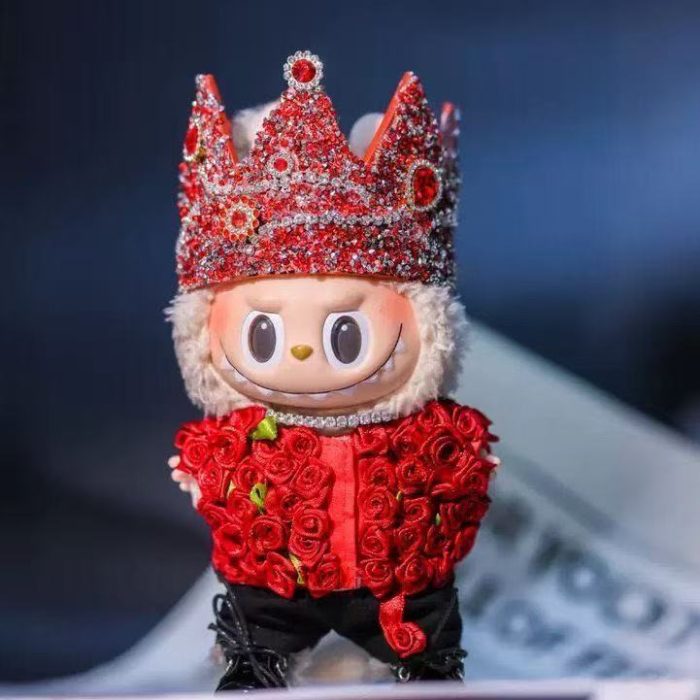 LABUBU Clothes G-Dragon Red Rose and Crown Outfit - Image 4