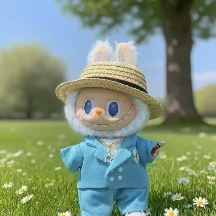 LABUBU Clothes G-Dragon Blue Daisy Suit Outfit - Image 2